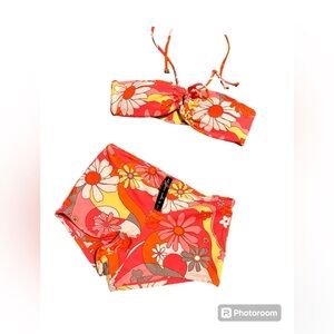 Urban Outfitters Retro Daisy Boyshort Swimsuit